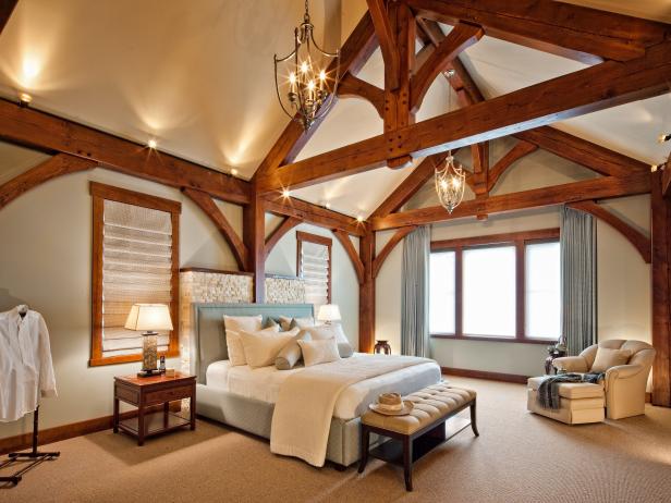Master Bedroom Exposed Beams